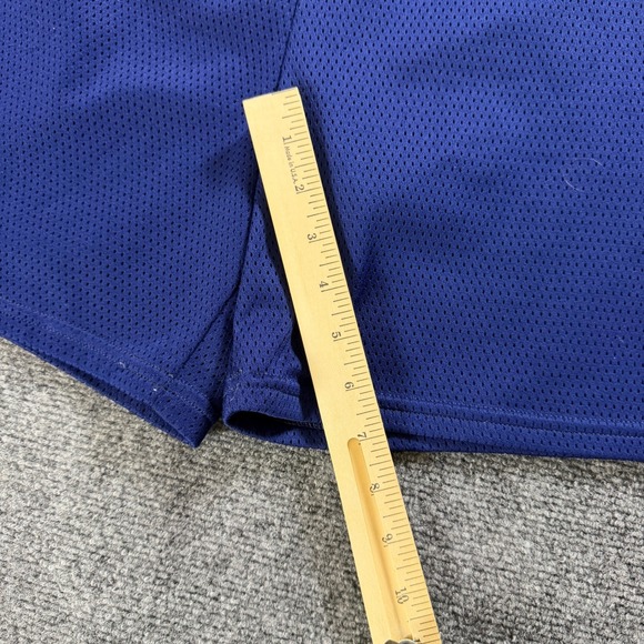 Vintage Nike Men's Mesh Shorts Blue Athletic Running Gym Workout Basketball USA - Picture 4 of 6